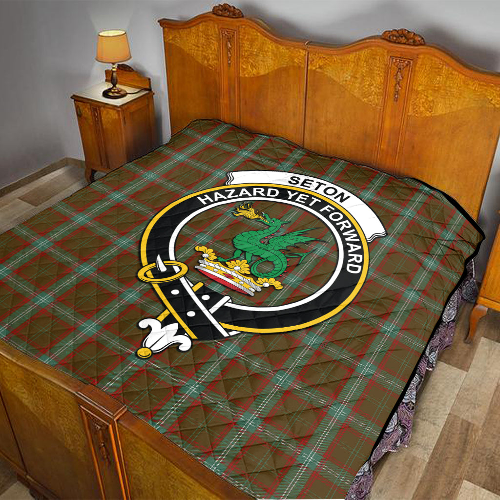 seton-hunting-tartan-quilt-with-family-crest