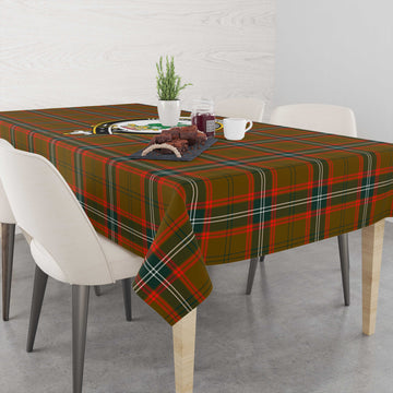 Seton Hunting Modern Tatan Tablecloth with Family Crest