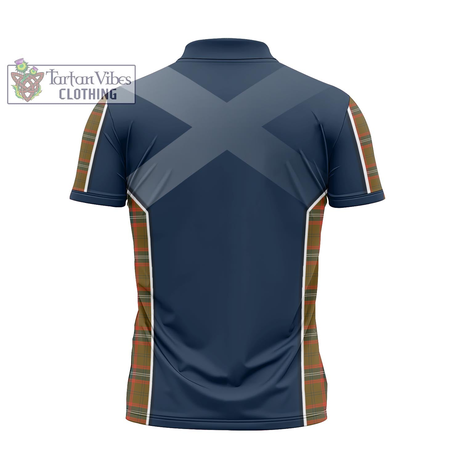 Tartan Vibes Clothing Seton Hunting Modern Tartan Zipper Polo Shirt with Family Crest and Lion Rampant Vibes Sport Style