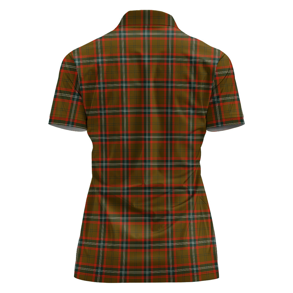 seton-hunting-modern-tartan-polo-shirt-with-family-crest-for-women