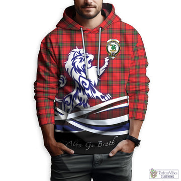 Seton Modern Tartan Hoodie with Alba Gu Brath Regal Lion Emblem