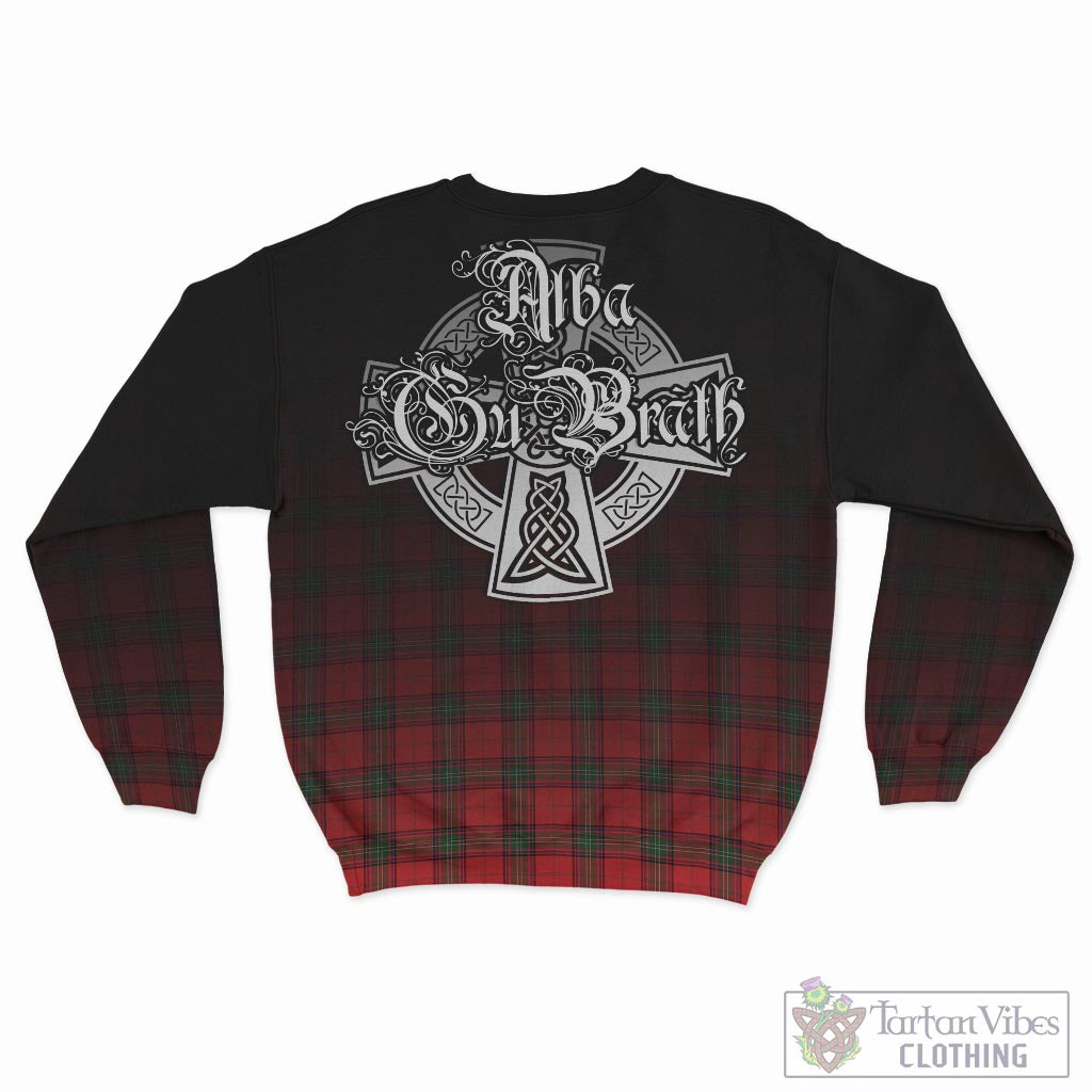 Tartan Vibes Clothing Seton Modern Tartan Sweatshirt Featuring Alba Gu Brath Family Crest Celtic Inspired