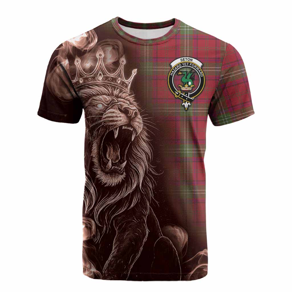Seton Tartan Cotton T-shirt Roaring Lion Heritage