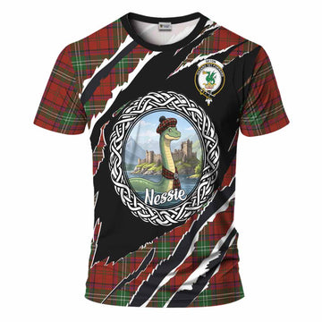 Seton Tartan Crest Loch Ness Monster T-Shirt Celtic Knot Nessie Art