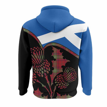 Seton Tartan Family Crest Hoodie Scotland Thistle Floral Flag Style