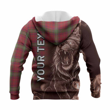 Seton Tartan Knitted Hoodie Roaring Lion Heritage
