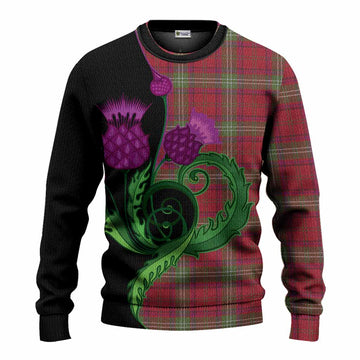 Seton Tartan Knitted Sweater Traditional Scottish Thistle