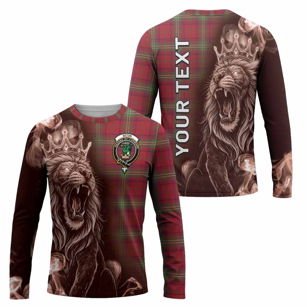Seton Tartan Long Sleeve T-Shirt Roaring Lion Heritage