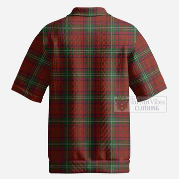 Seton Tartan Men’s Polo Sweater Top with Family Crest