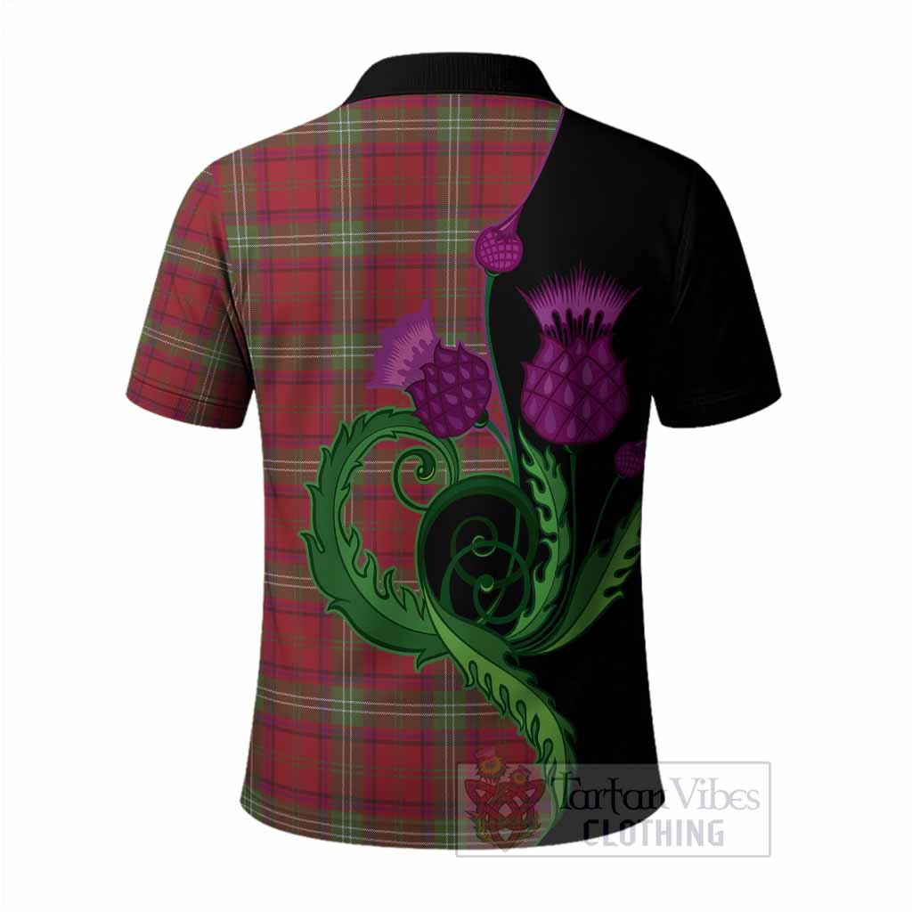 Seton Tartan Polo Shirt Traditional Scottish Thistle