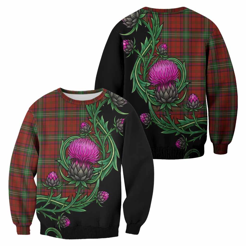 Seton Tartan Sweatshirt Resilient Scottish Thistle - Tartan Vibes Clothing