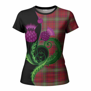 Seton Tartan Women T shirt Traditional Scottish Thistle