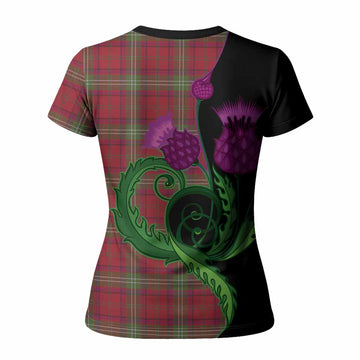 Seton Tartan Women T shirt Traditional Scottish Thistle