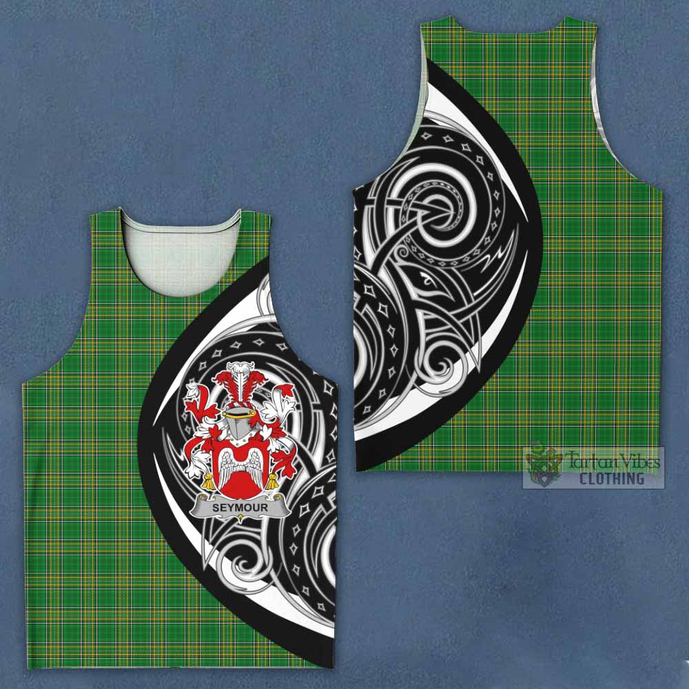 Tartan Vibes Clothing Seymour Irish Clan Men's Tank Top Celtic Circle Style