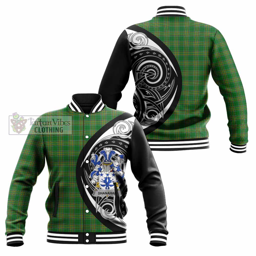 Shanahan Irish Clan Baseball Jacket Celtic Circle Style - Tartan Vibes Clothing