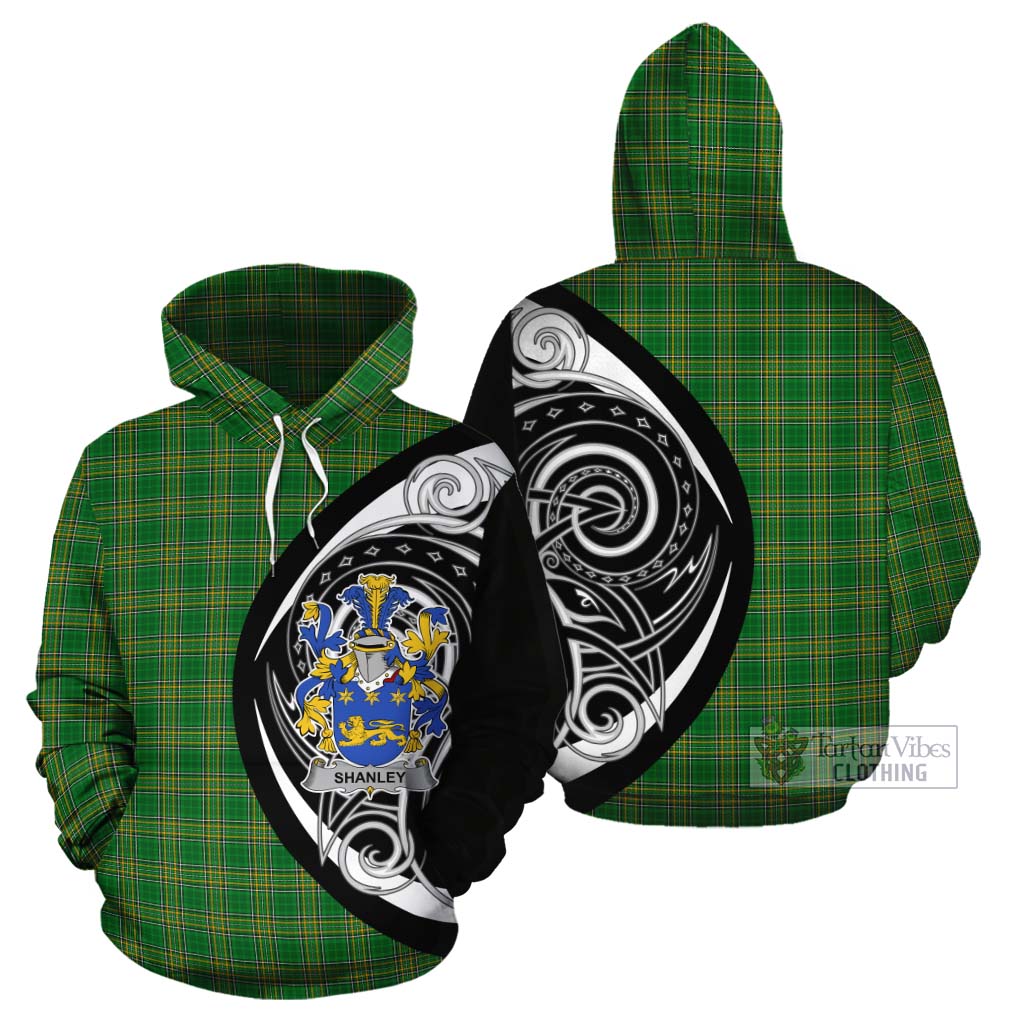 Tartan Vibes Clothing Shanley Irish Clan Cotton Hoodie Celtic Circle Style