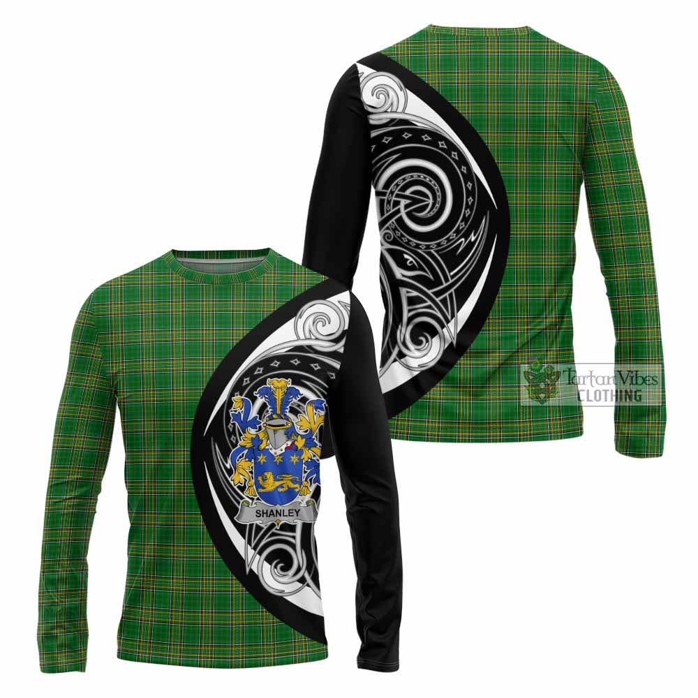 Tartan Vibes Clothing Shanley Irish Clan Long Sleeve T-Shirt Celtic Circle Style