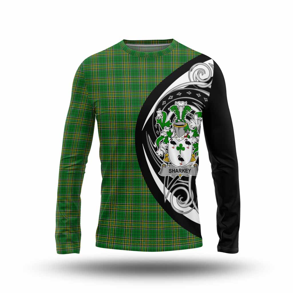 Sharkey Irish Clan Long Sleeve T-Shirt Celtic Circle Style Unisex - Tartan Vibes Clothing