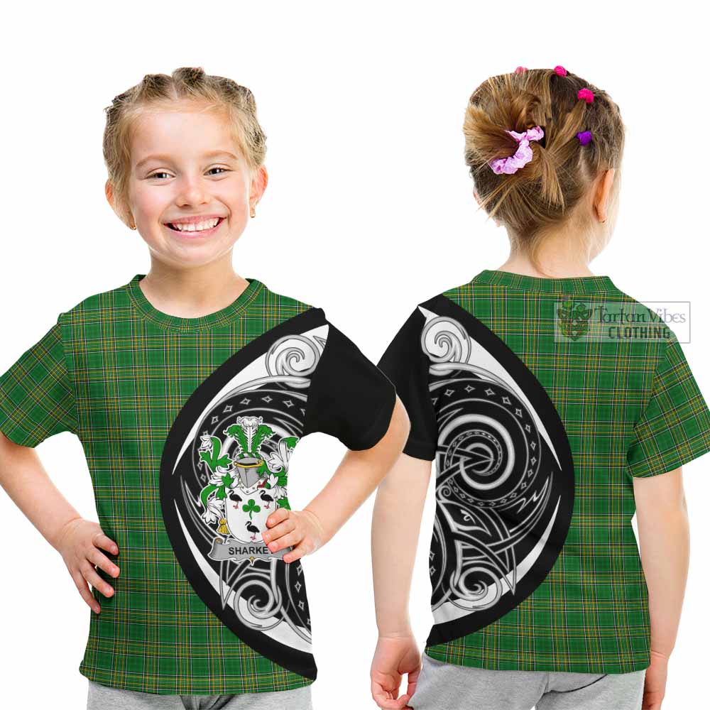 Tartan Vibes Clothing Sharkey Irish Clan Kid T-Shirt Celtic Circle Style