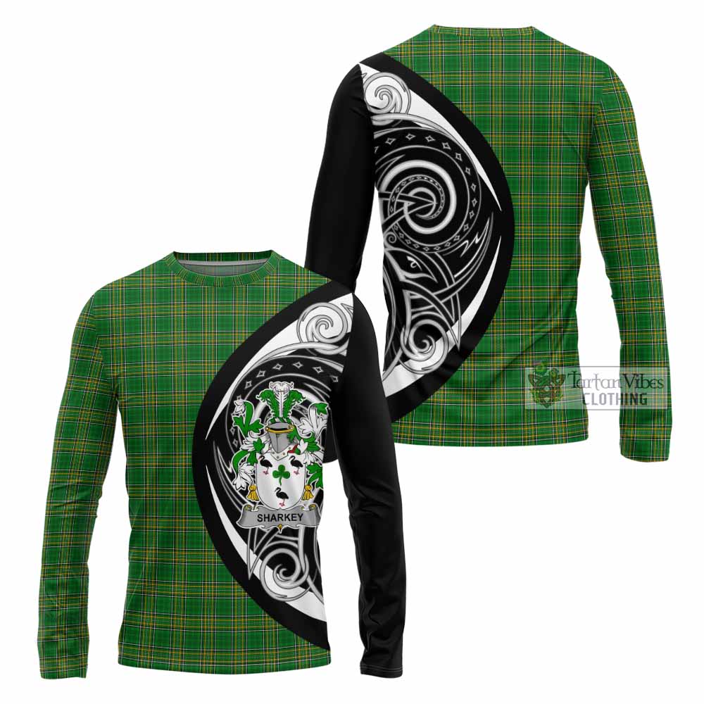 Sharkey Irish Clan Long Sleeve T-Shirt Celtic Circle Style - Tartan Vibes Clothing