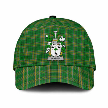 Sharkey Irish Clan Tartan Classic Cap with Coat of Arms