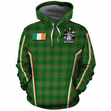 Sharpe Irish Clan Coat of Arm Tartan Cotton Hoodie Flag Style