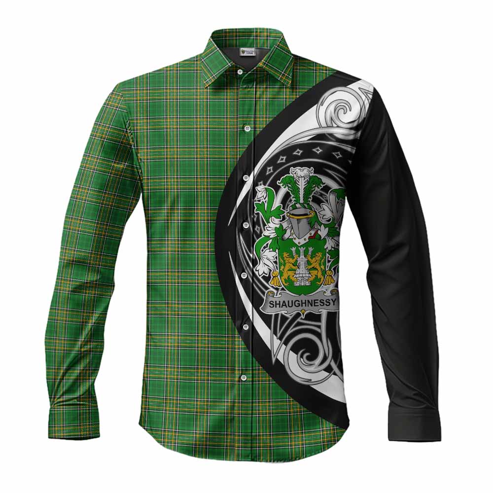 Shaughnessy Irish Clan Long Sleeve Button Shirt Celtic Circle Style Men's Shirt S - Tartan Vibes Clothing
