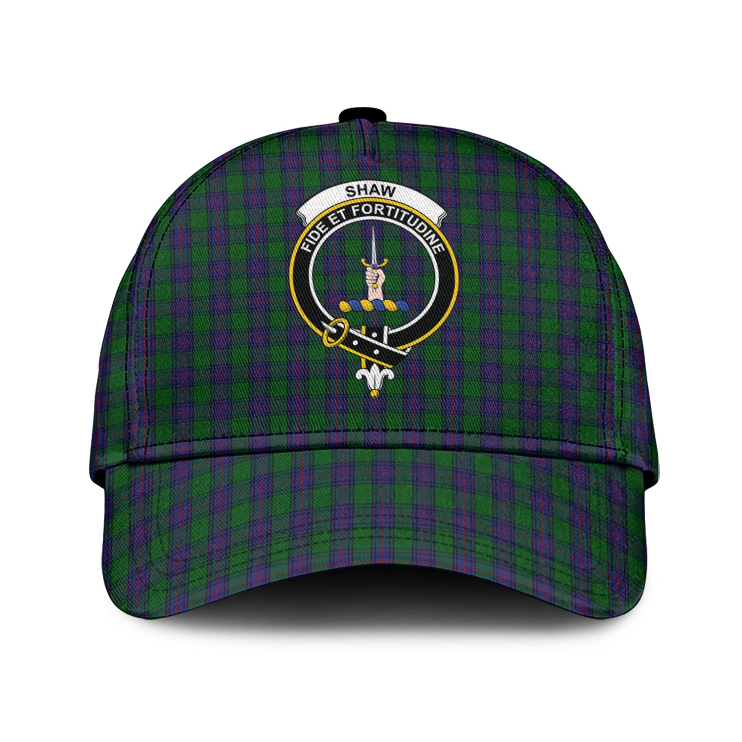 shaw-tartan-classic-cap-with-family-crest