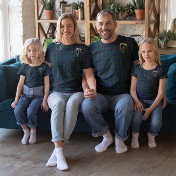 Shaw Tartan T-Shirt with Family Crest