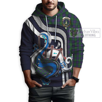 Shaw Tartan Hoodie with Epic Bagpipe Style