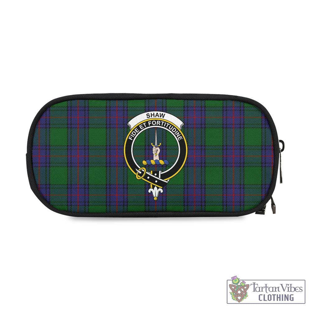 Tartan Vibes Clothing Shaw Tartan Pen and Pencil Case with Family Crest