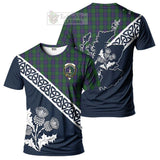 Shaw Tartan T-Shirt Featuring Thistle and Scotland Map Kid's Shirt - Tartanvibesclothing Store