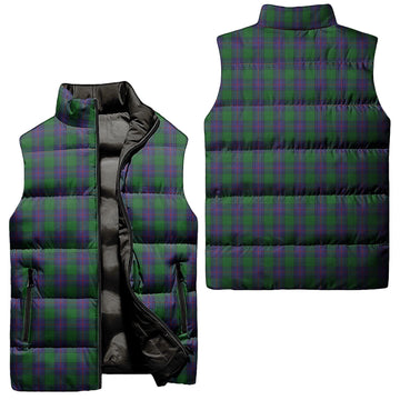 Shaw Tartan Sleeveless Puffer Jacket