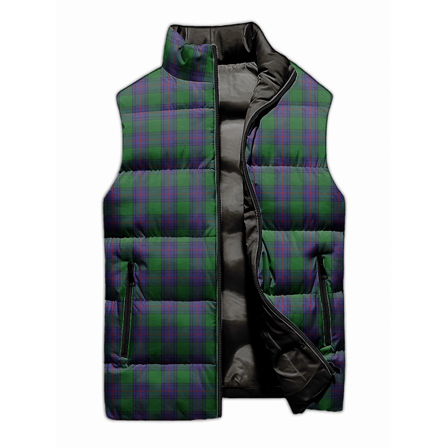 Shaw Tartan Sleeveless Puffer Jacket - Tartanvibesclothing