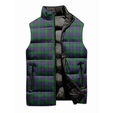 Shaw Tartan Sleeveless Puffer Jacket