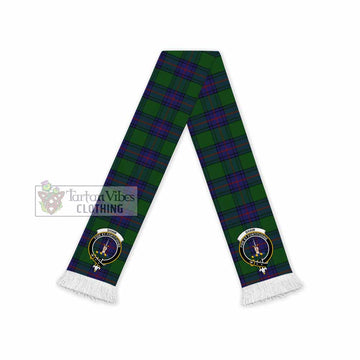 Tartan Vibes Clothing Shaw Tartan Ruffneck Scarf with Family Crest