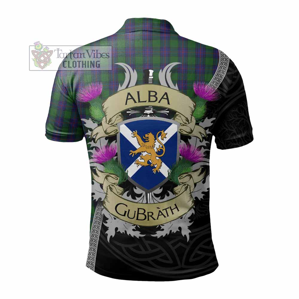 Tartan Vibes Clothing Shaw Tartan Family Crest Polo Shirt Lion Rampant Royal Thistle Shield Celtic Inspired