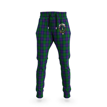 Shaw Tartan Joggers Pants with Family Crest