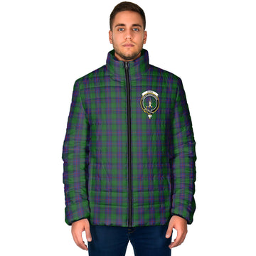 Shaw Tartan Padded Jacket with Family Crest