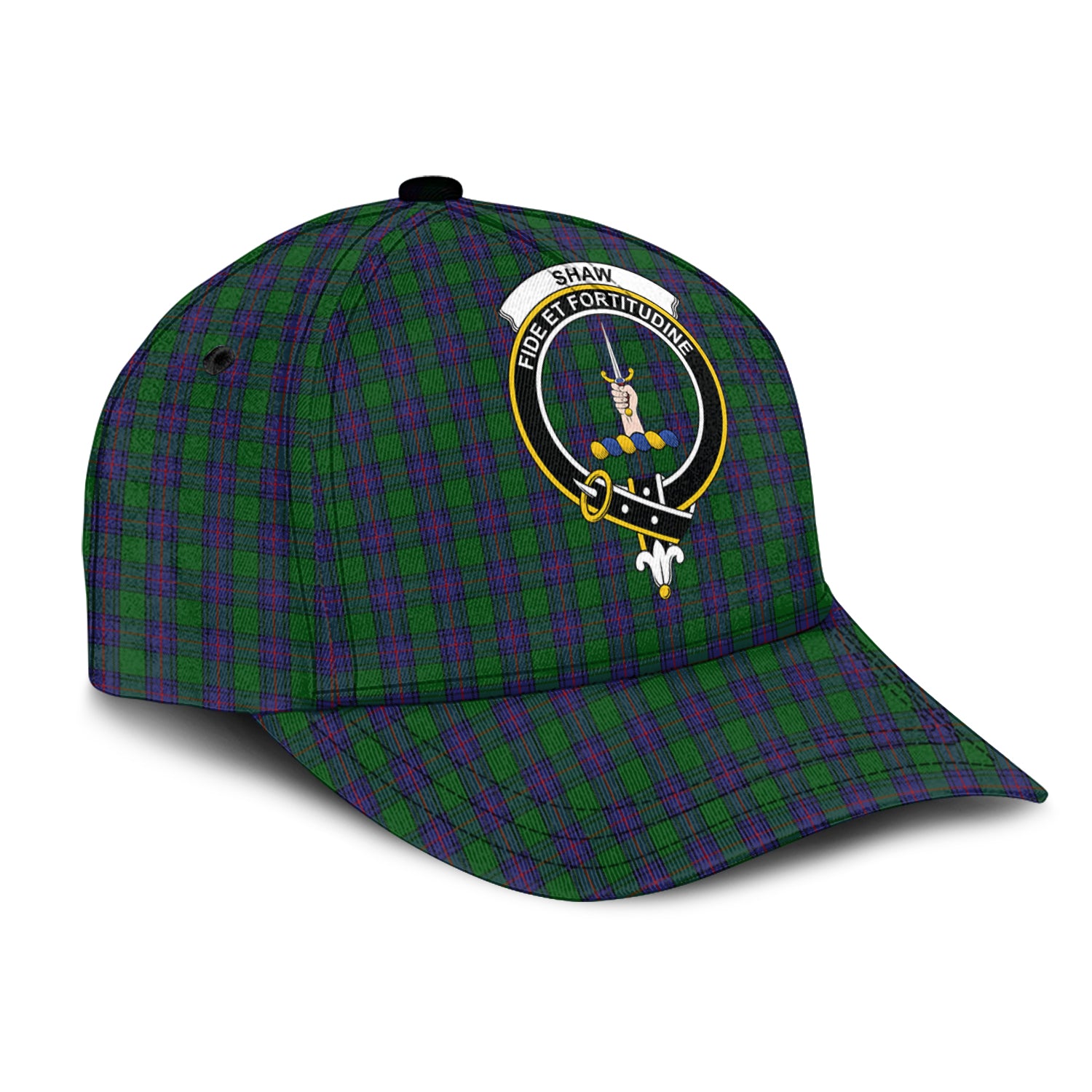 shaw-tartan-classic-cap-with-family-crest