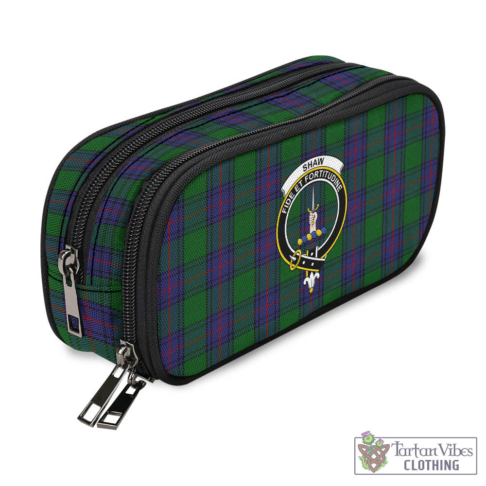 Tartan Vibes Clothing Shaw Tartan Pen and Pencil Case with Family Crest