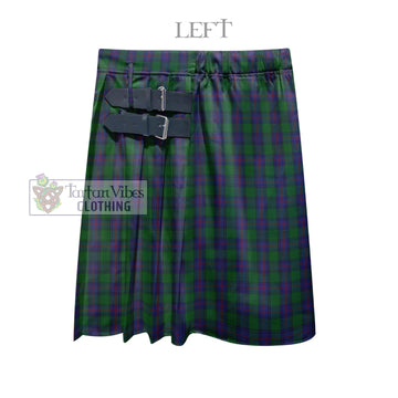 Shaw Tartan Men's Pleated Skirt - Fashion Casual Retro Scottish Kilt Style