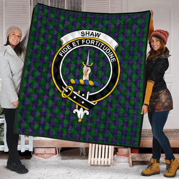 shaw-tartan-quilt-with-family-crest