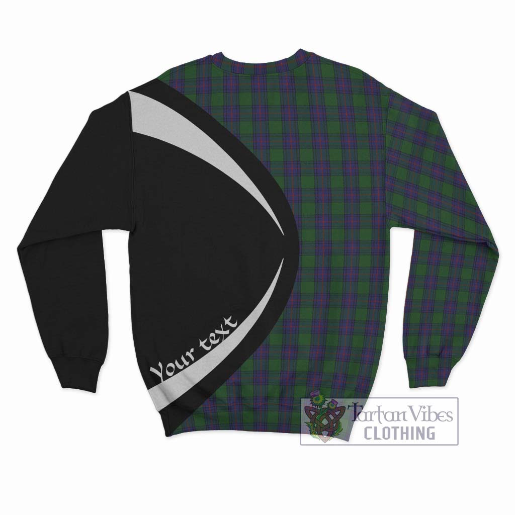 Shaw Tartan Sweatshirt with Family Crest Circle Style - Tartan Vibes Clothing
