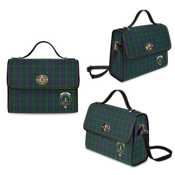 Shaw Tartan Waterproof Canvas Bag with Family Crest