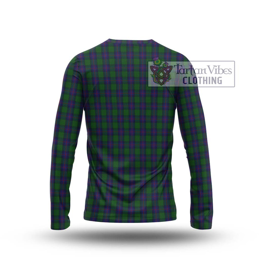 Shaw Tartan Long Sleeve T-Shirt with Family Crest DNA In Me Style - Tartanvibesclothing Shop