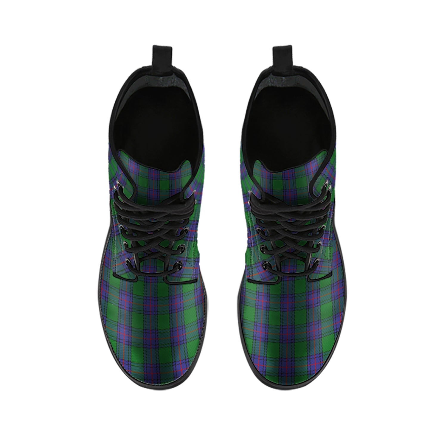 Shaw Tartan Leather Boots - Tartan Vibes Clothing