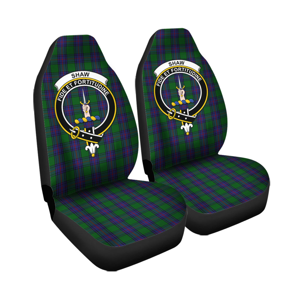 Shaw Tartan Car Seat Cover with Family Crest - Tartanvibesclothing