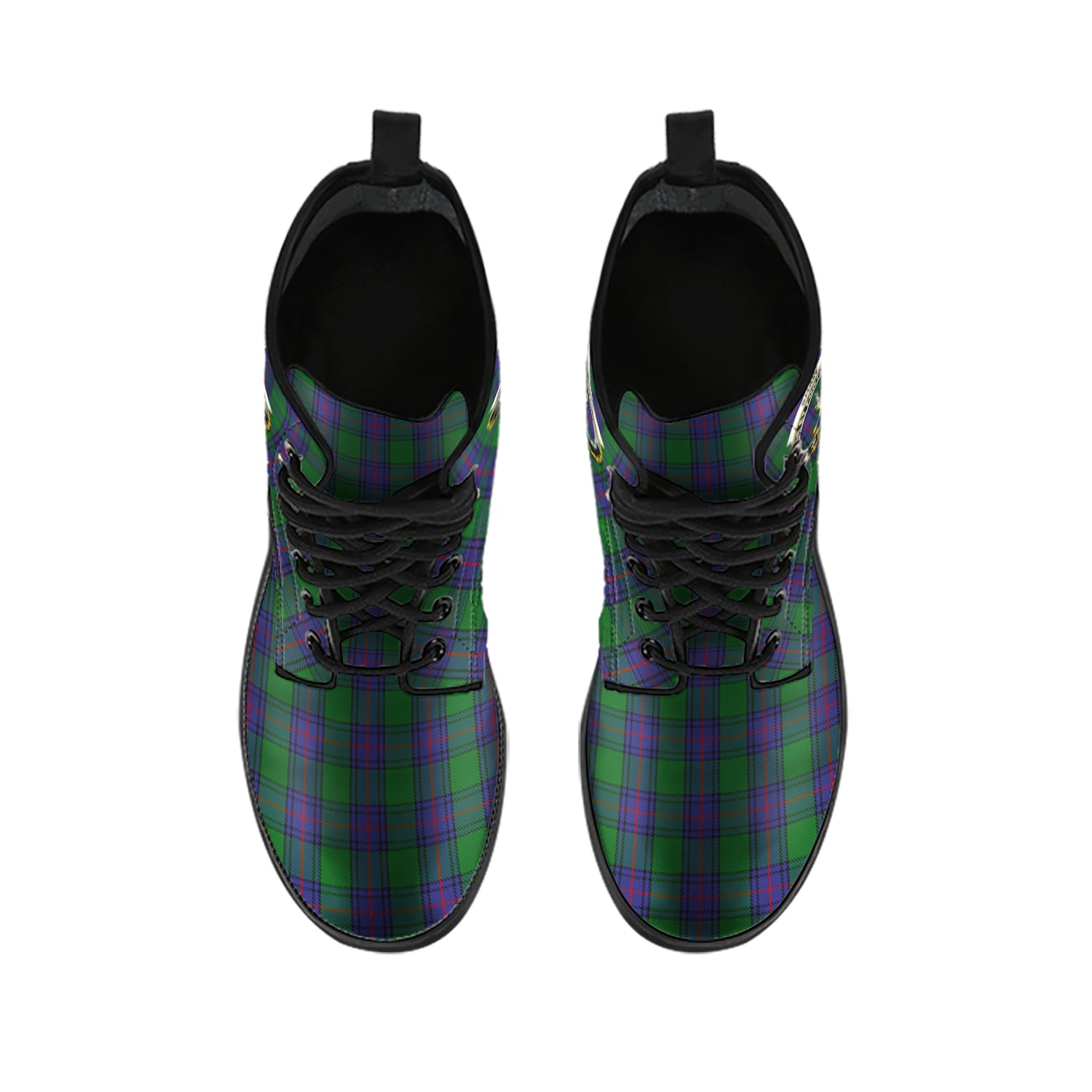 shaw-tartan-leather-boots-with-family-crest