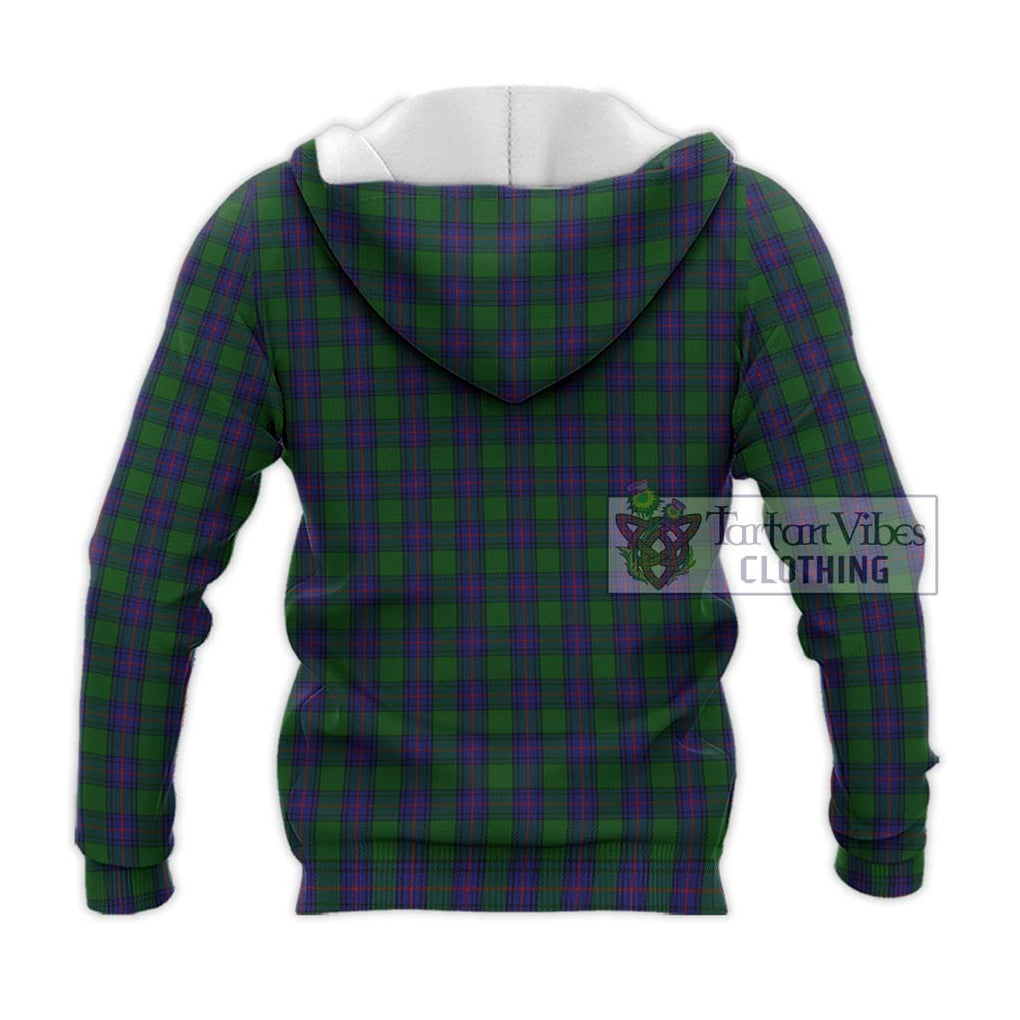Shaw Tartan Knitted Hoodie with Family Crest DNA In Me Style - Tartanvibesclothing Shop